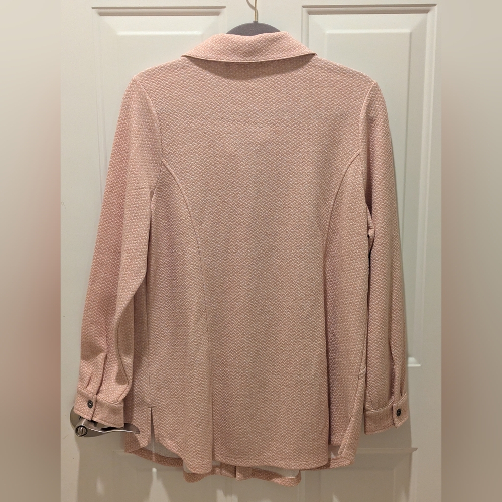 Nwot Soft Surroundings Size Large Button Down Her… - image 3